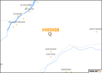 map of Khosh-Ob