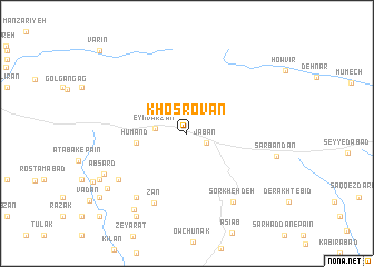 map of Khosrovān