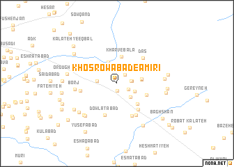 map of Khosrowābād-e Amīrī