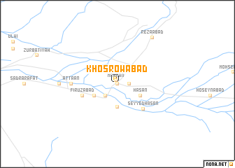 map of Khosrowābād