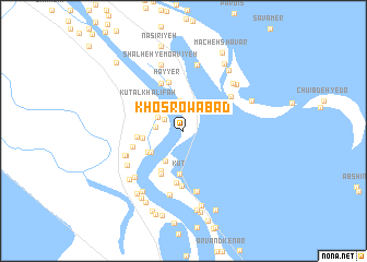 map of Khosrowābād