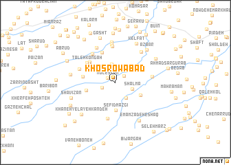 map of Khosrowābād