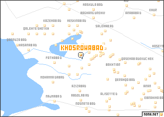 map of Khosrowābād