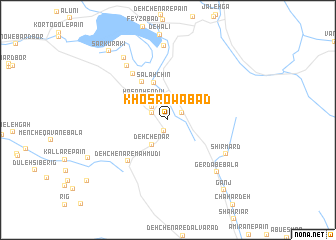 map of Khosrowābād