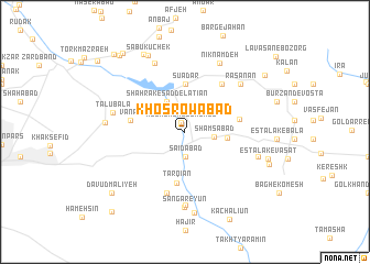 map of Khosrowābād