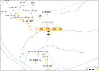 map of Khosrowābād