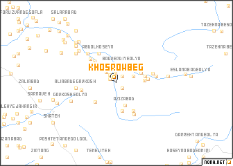 map of Khosrow Beg