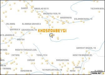 map of Khosrow Beygī