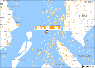 map of Khota Mohāna