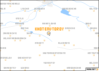 map of Khotenʼ Vtoroy