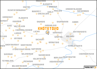 map of Khotetovo