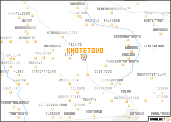 map of Khotetovo