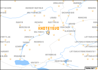 map of Khoteyevo