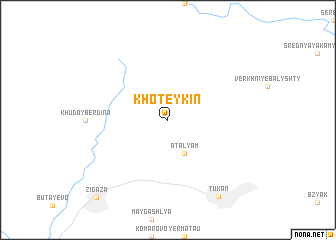 map of Khoteykin