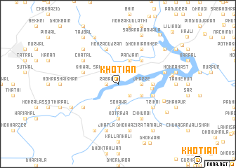 map of Khotiān