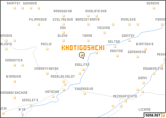 map of Khotigoshchi