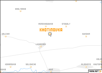 map of Khotinovka
