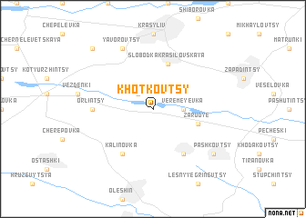 map of Khotʼkovtsy
