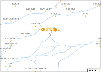 map of Khotomelʼ