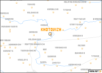 map of Khotovizh
