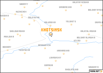 map of Khotsimsk