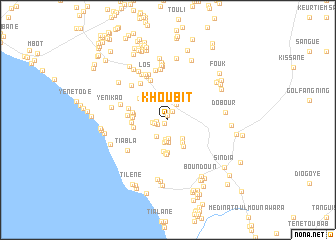 map of Khoubit