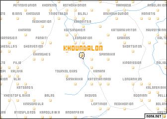 map of Khoúndalon