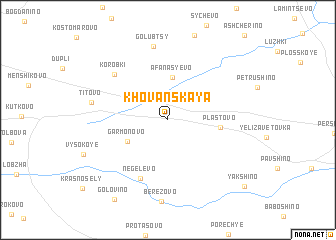map of Khovanskaya