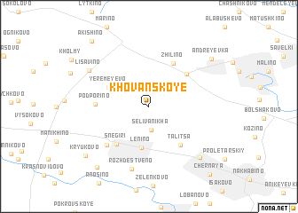 map of Khovanskoye
