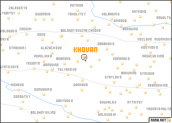 map of Khovan\