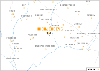 map of Khowjeh Beyg