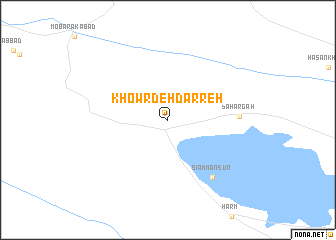 map of Khowr Deh Darreh