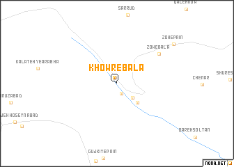 map of Khowr-e Bālā