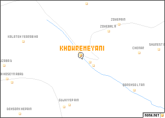 map of Khowr-e Meyānī