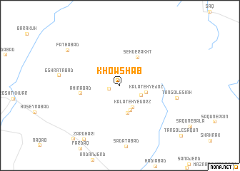 map of Khowsh Āb