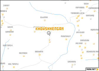 map of Khowshhengām