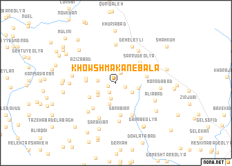map of Khowsh Makān-e Bālā