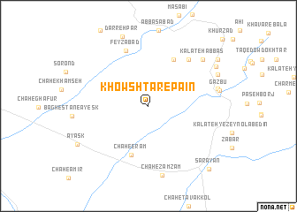 map of Khowshtar-e Pā\