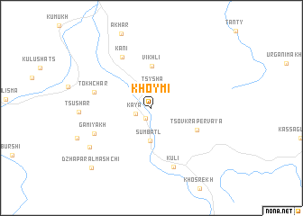 map of Khoymi