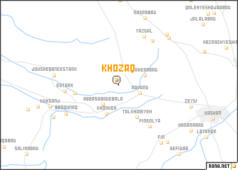 map of Khozāq