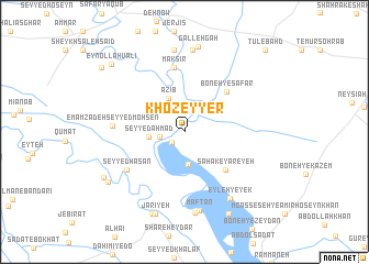 map of Khoẕeyyer