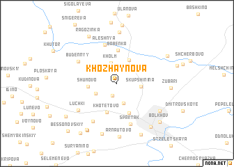 map of Khozhaynova