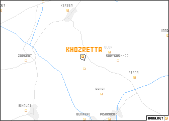 map of Khozret-Ta