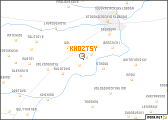 map of Khoztsy