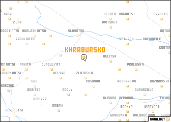 map of Khrabŭrsko