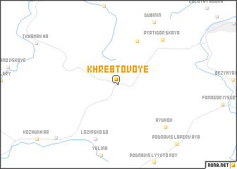 map of Khrebtovoye