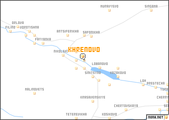 map of Khrenovo