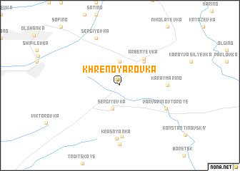 map of Khrenoyarovka