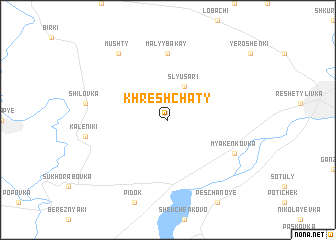 map of Khreshchaty