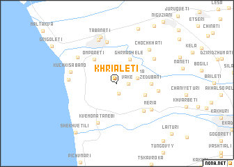 map of Khrialeti